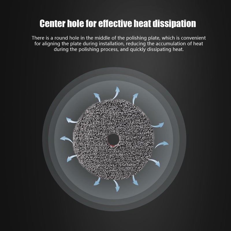 SPTA 3""(75MM) Microfiber Cutting Pads, 3PCS Soft Microfiber Wax Removal Pad, Detailing Wax Applicator Pad, for Waxing and Polishing&Scratch and Vortex Removal Pad, Ultrafine Fiber Pad - Image 4